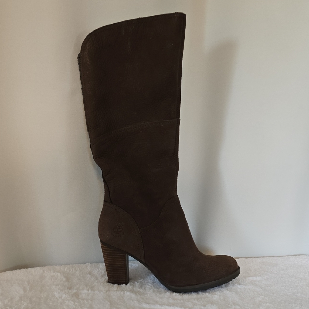 Timberland Chocolate Suede Knee-High Women's Boots